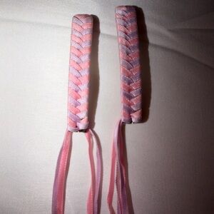 Charming Pink Purple Braided Hair Barrettes